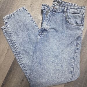 Nasty Gal Acid Wash Mom Jeans Size 12